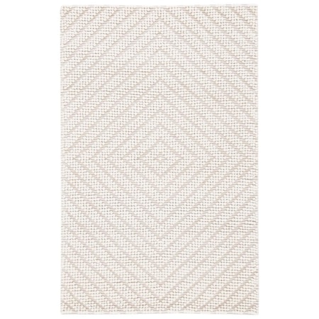Safavieh 3 x 5 ft. Natura Contemporary & Global Rectangle Flat Weave Rug Ivory NAT276A-3